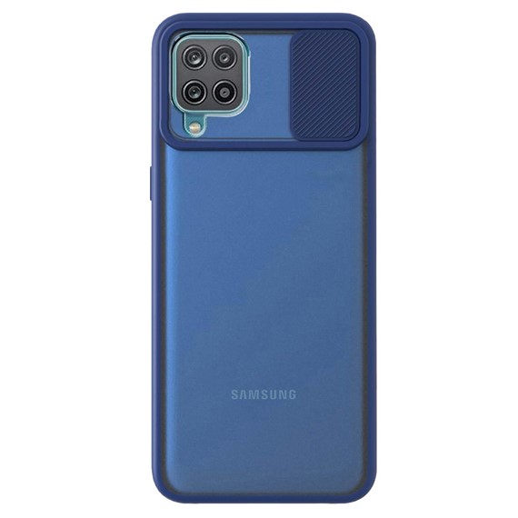 CaseUp Samsung Galaxy M12 Kılıf Camera Swipe Protection Lacivert 2